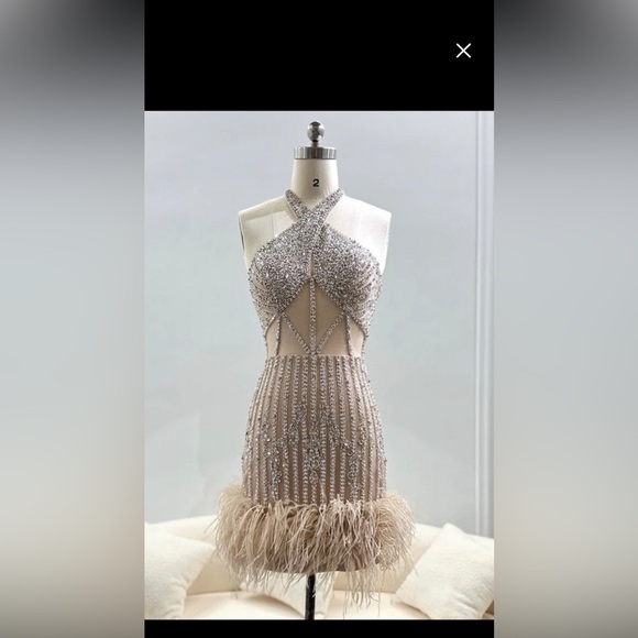 Brand new cocktail dress size 0-2 - Picture 2 of 7